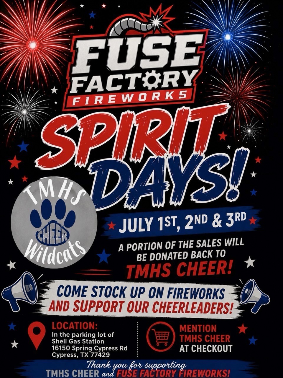 Fuse Factory Fireworks Spirit Days